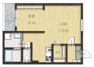 LIEN南本庄【0102号室】の間取り
