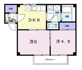ソレーユ久安【102号室】の間取り