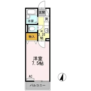 セジュールハゴロモ A棟【0202号室】の間取り