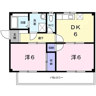 エクレール多治米B【201号室】の間取り