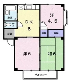 メゾンドサティ【202号室】の間取り