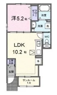 レゾナンス【0101号室】の間取り