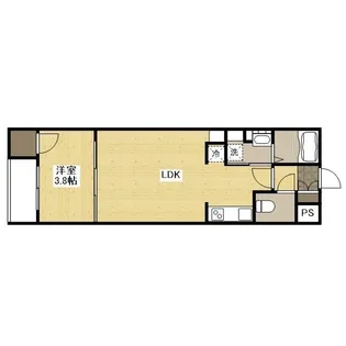 アコット東深津【307号室】の間取り