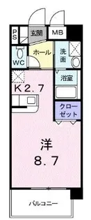 ベルマーレ【401号室】の間取り