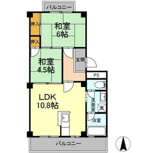 パルコ長和島【0302号室】の間取り
