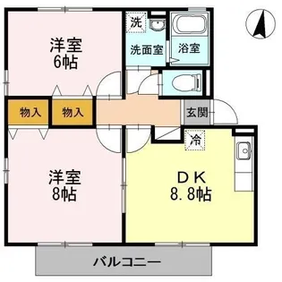 セジュール千田イースト【202号室】の間取り