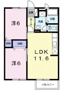 イプシロンA【0103号室】の間取り