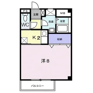 プチ.クリスタル南【0101号室】の間取り