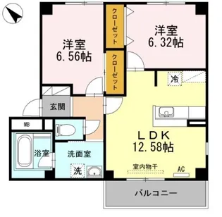 フェリジータ【0101号室】の間取り