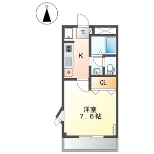 サンライズ【0205号室】の間取り