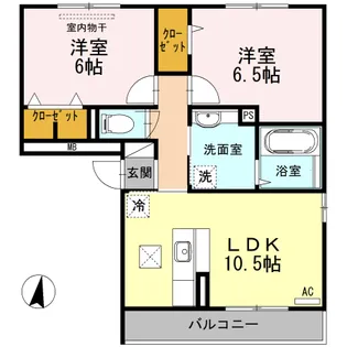 ラ ヴィータ【0202号室】の間取り