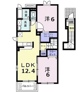 フォレストヒルB【0204号室】の間取り