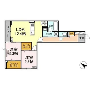 ボン・メゾン東福山【3階】の間取り