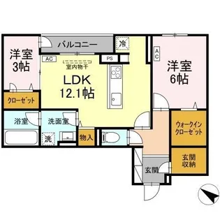 ボン・メゾン東福山【3階】の間取り