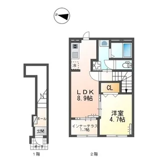 ソラーナ南蔵王【203号室】の間取り