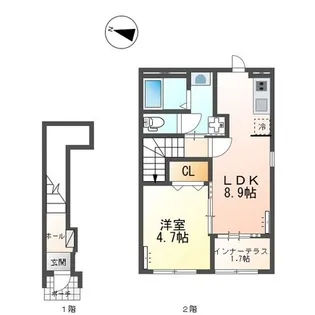 ソラーナ南蔵王【207号室】の間取り