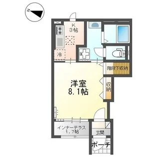 サクラローレル【106号室】の間取り