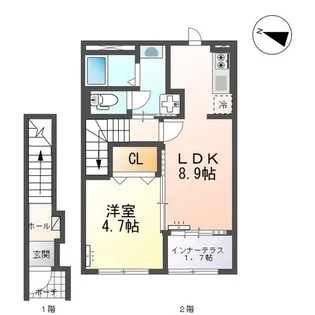 サクラローレル【205号室】の間取り