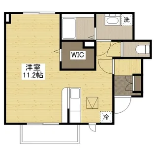 アイリス【104号室】の間取り
