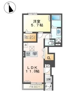 メゾン ロゼオ F【0103号室】の間取り