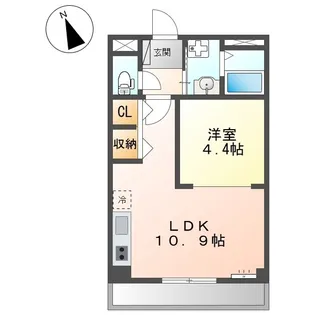 ルーエンビレッジC【0308号室】の間取り