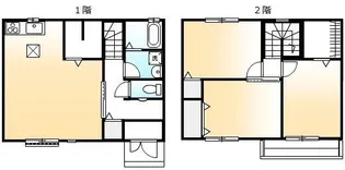 エルメゾン手城A【2号室】の間取り