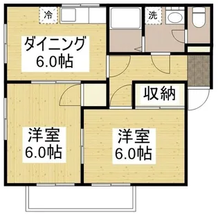 エスポワール九反田【201号室】の間取り