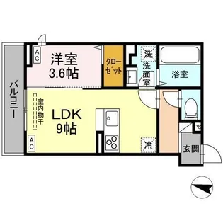 グリシーナヴァッレ【0106号室】の間取り