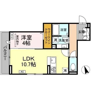 フレッチェ ボスコⅧ【0203号室】の間取り