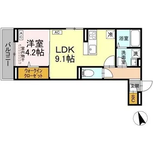 フレッチェ ボスコⅧ【0306号室】の間取り