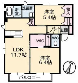 ファミール【0101号室】の間取り