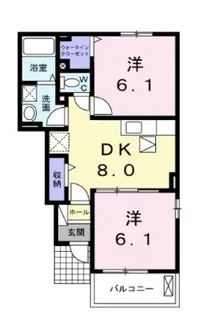 メゾン・チトセA【0103号室】の間取り
