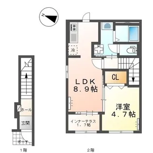 アンジー【201号室】の間取り