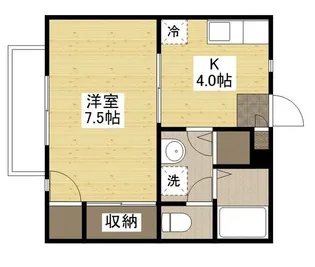 エスト柳【202号室】の間取り