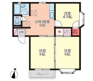 メゾン・ツチヤ A【201号室】の間取り