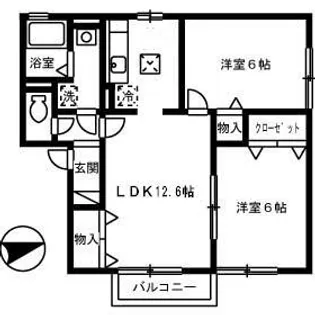 セジュールブランシェ【102号室】の間取り