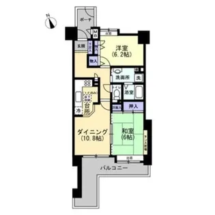 サーパス地吹園【506号室】の間取り