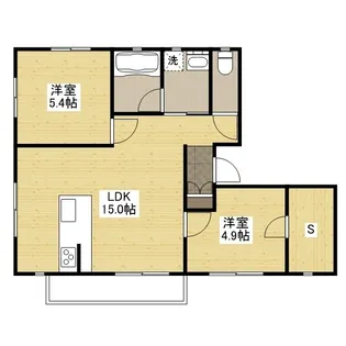エーリッシュ新涯【201号室】の間取り
