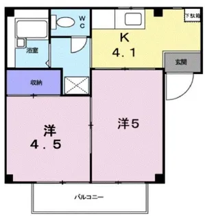 サンシャインつちやⅡ【101号室】の間取り