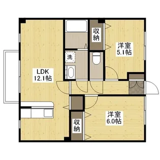 フォブール都【0203号室】の間取り