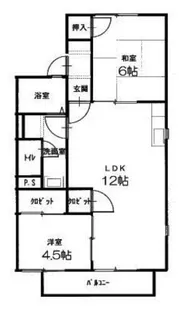 プランタンⅠ【202号室】の間取り