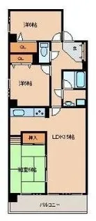 コーナス蔵王【201号室】の間取り