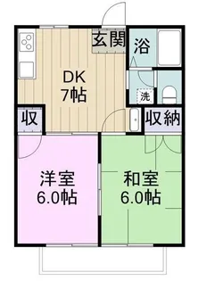 コーポラスムラカミ A【202号室】の間取り