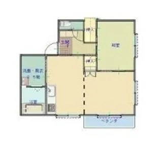 ポルテ西桜町【201号室】の間取り