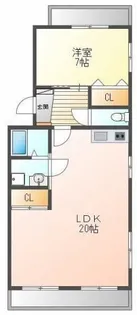 サンハイツコジマ【401号室】の間取り