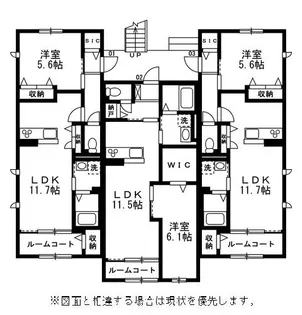 メゾン・ヴォワル【201号室】の間取り