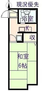 メゾンアルカディア御門【0201号室】の間取り