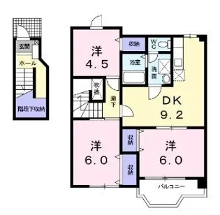 ルミナスオノ【202号室】の間取り