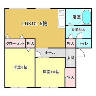 グランマップス春日【402号室】の間取り