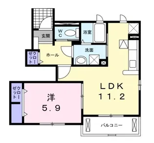 アルファ スリー【0101号室】の間取り